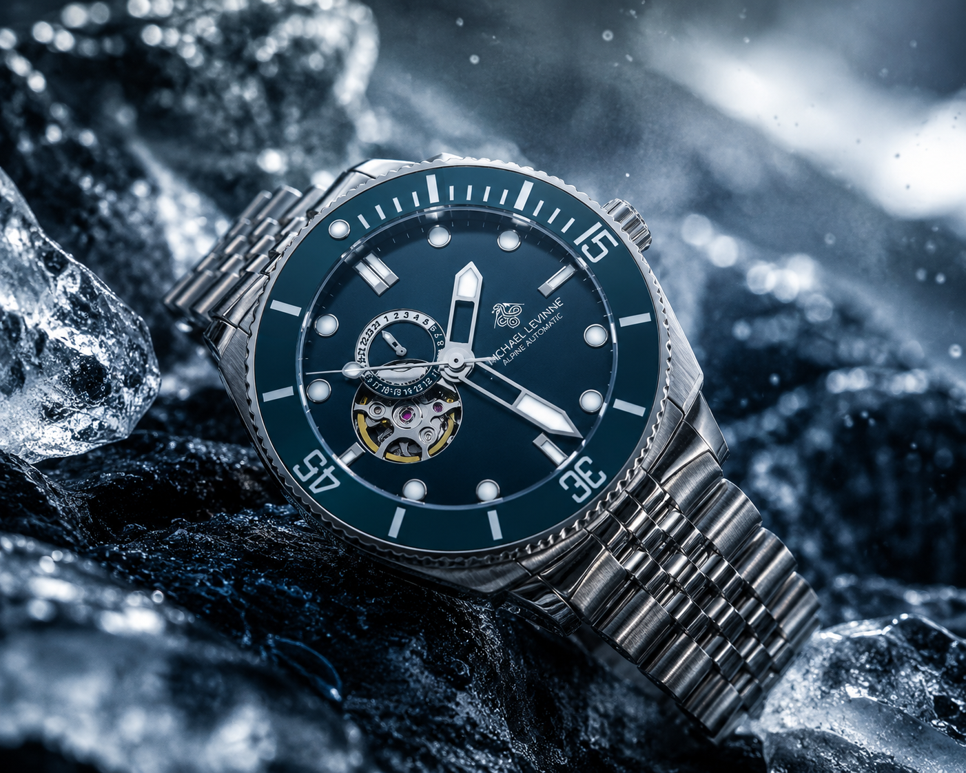 Alpine Blue Michael Levinne watch