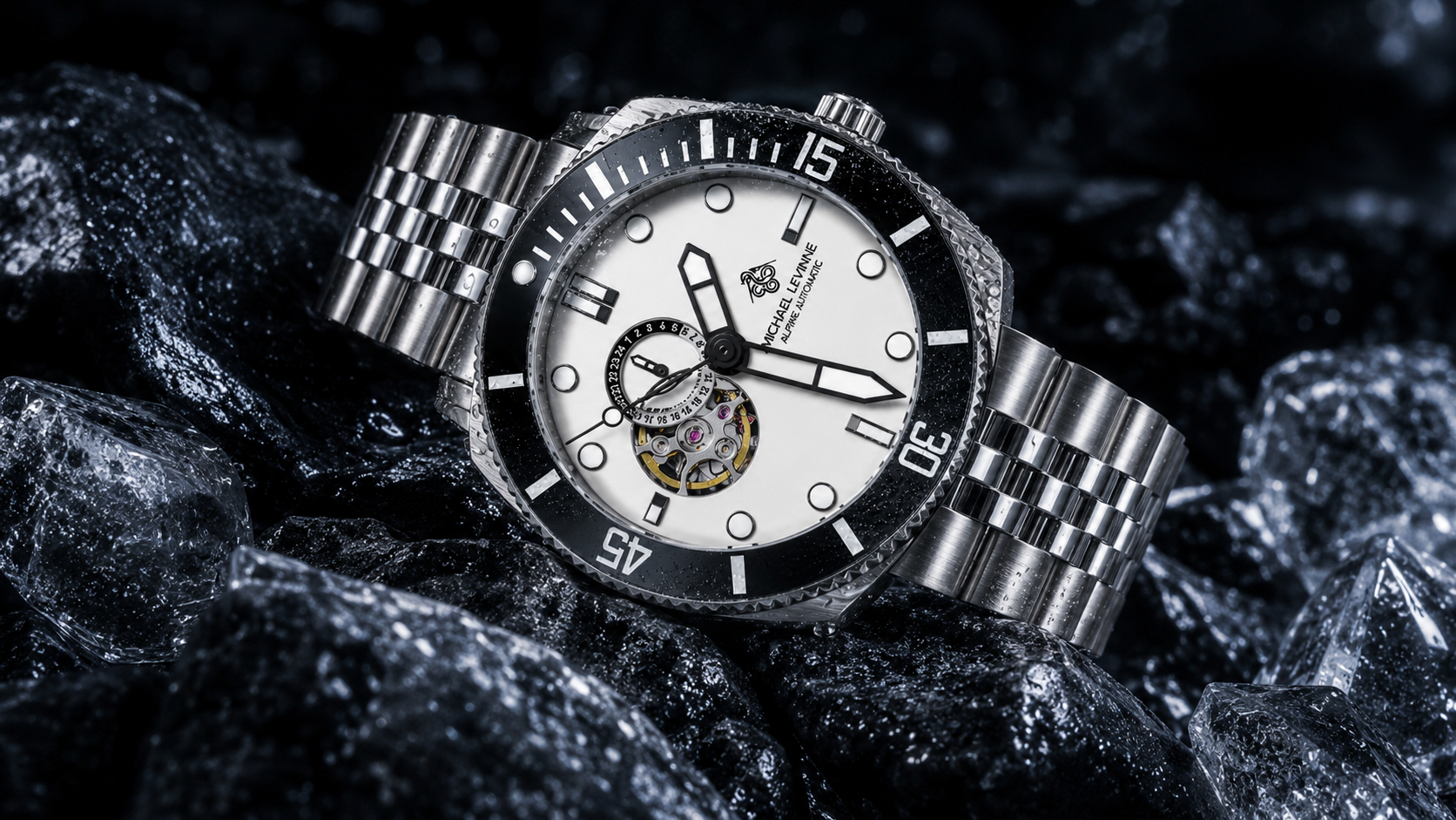 Arctic White Michael Levinne watch