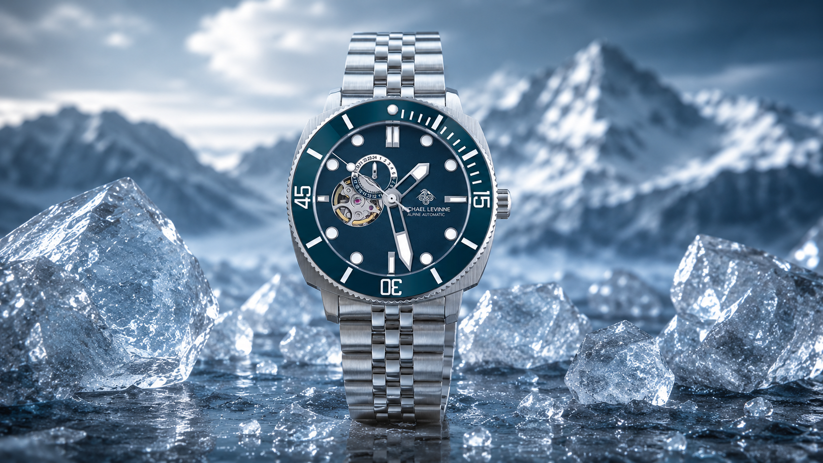 Alpine Blue Michael Levinne watch